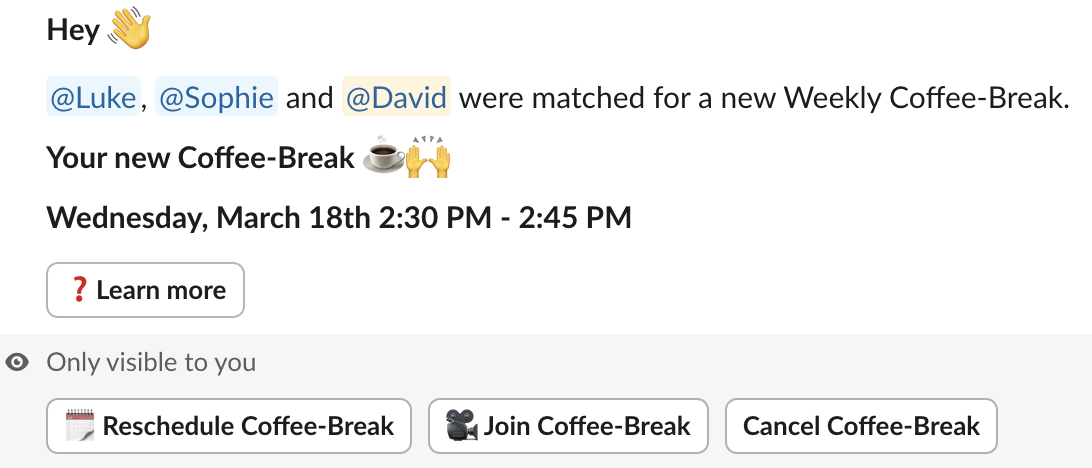 Smart employee networking right inside Slack.